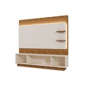 Ver imagem 5 de Estante Painel Home para Tv 65" Guaiba Pérola Metaliz/amêndoa- Mabe Magazine