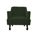 Ver imagem 1 de Poltrona Decorativa Julia Suede Verde Pés Madeira Ms Decor
