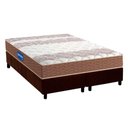 Ver imagem 1 de Cama Box King: Colchão Espuma D33 Probel Guarda Costas + Base Crc Suede Brown(193x203)