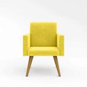 Ver imagem 2 de Poltrona Decorativa Nina Cadeira Escritório Recepção Amarelo