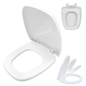Assento Sanitário Deca 1.6gpf/6lpf Monte Carlo Soft Close Branco Sicmol