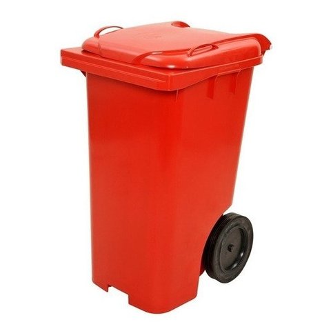 Conteiner Plastico 240 Litros:Vermelho