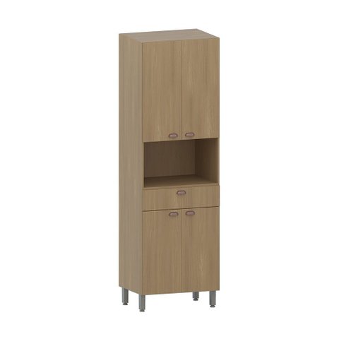Paneleiro 70cm 4 Portas 1 Gaveta com Espaço para Micro-ondas Classic Luciane Móveis