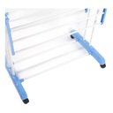 Ver imagem 6 de Varal de Chão pra Roupa Inox 3 Três Andares Retrátil Cor Azul