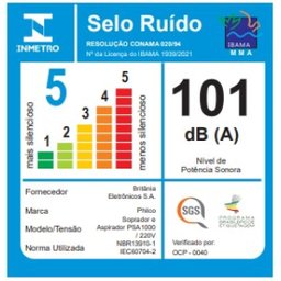 Soprador e Aspirador Philco Psa1000 - 275km/h, 16000rpm, 830w 220v - Potência e Versatilidade - 6