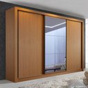 Ver imagem 1 de Guarda Roupa Casal Europa com 3 Espelho 3 Portas Minastex Carvalho