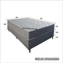 Ver imagem 6 de Colchão Casal Lux Molas Ensacadas + Base 138x188x66