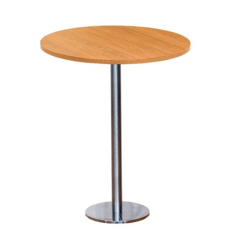 Mesa Pisa Beta Bistrô Fratini 107,50cm (a) Disco Redondo Inox Tampo Mdp Redondo Samba 80cm (l)