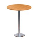 Ver imagem 1 de Mesa Pisa Beta Bistrô Fratini 107,50cm (a) Disco Redondo Inox Tampo Mdp Redondo Samba 80cm (l)