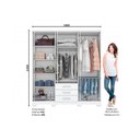Ver imagem 2 de Guarda Roupa Casal 6 Portas e 3 Gavetas C/ Pés Caju Da136 Branco - Henn