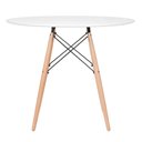 Ver imagem 3 de Conjunto de Mesa Redonda Eames 90cm Branco + 4 Cadeiras Eiffel Dsw Preto