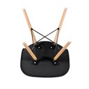Ver mais imagens de Conjunto de Mesa Redonda Eames 90cm Branco + 4 Cadeiras Eiffel Dsw Preto