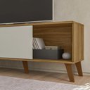 Ver mais imagens de Rack Bancada para Tv 75 Pol 180cm Sia Nature/off Z49 - Mpozenato