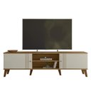 Ver imagem 5 de Rack Bancada para Tv 75 Pol 180cm Sia Nature/off Z49 - Mpozenato