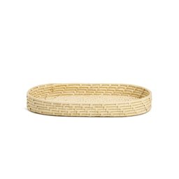 Bandeja em Fibra Natural Bege Mart 35cm - 1