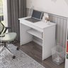 Escrivaninha para Quarto Pequena com Prateleira e Gaveta Vitoria - Branco - 2