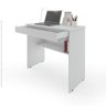 Escrivaninha para Quarto Pequena com Prateleira e Gaveta Vitoria - Branco - 4