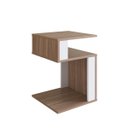 Ver imagem 2 de Mesa Lateral de Apoio com Nichos 35cm Montana/branco B74