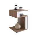 Ver imagem 1 de Mesa Lateral de Apoio com Nichos 35cm Montana/branco B74