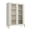 Ver imagem 2 de Cristaleira Mdf Vidro Canelado L98,5 X A134cm