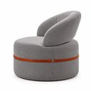 Ver imagem 4 de Kit 2 Poltronas Decorativa Sala de Estar Luna Linho M6 - Monari Design Cor:Cinza