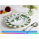 Ver imagem 2 de Conjunto 06 Sousplat Stripe Verde