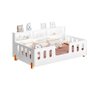 Cama Infantil Montessoriana com Colchão Juvenil Led e Nicho Nina Branca + Luminária Led - 3