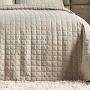 Ver imagem 3 de Kit Cobre Leito Milano Casal Micropercal 300 Fios Matelado Colcha 3 Peças Bege