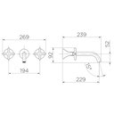 Ver imagem 4 de Torneira Misturador Docol Liss 922748 de Parede Grafite Polido