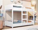 Ver imagem 1 de Beliche Infantil com Escada e Grade Reforçada Segura 100%MDF: Branco