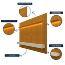 Ver imagem 5 de Home Nobre Clean 2.2 Naturale com Off White - Gelius Móveis