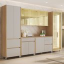 Ver imagem 1 de Cozinha Rainha 6 Peças 12 Portas Cristaleira Reflecta 100% MDF