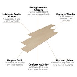 Piso Vinílico em Régua 17,78cm x 2mm x 1,21m Sofisticato Ruffino - 5