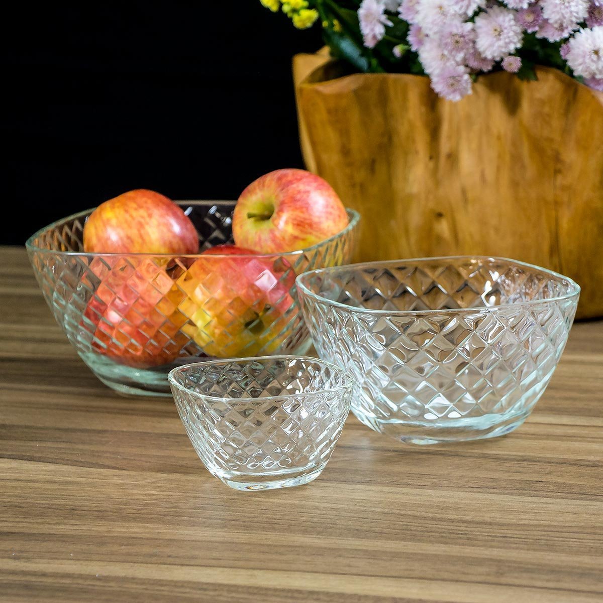 SALADEIRA 9x15x15cm 1L VIDRO TRANSPARENTE - 5