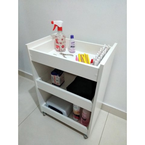 Carrinho Auxiliar de Manicure 100% MDF
