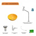 Ver imagem 3 de Kit Cuba R30 com Torneira Link 1062 Metal e Válvula 1 Polegada e Sifão Pvc e Flexível Compace