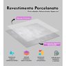10 Placas Revestimento Porcelanato Concreto Laminado 25x25cm - 2
