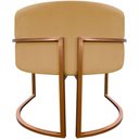 Ver imagem 2 de Poltrona Decorativa Recepção Luna Suede Cores Base de Ferro Bronze - Mostarda, Suede
