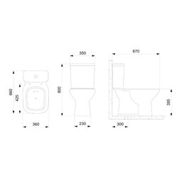 Kit Nexo Bacia com Caixa Acoplada Mais Assento Termofixo e Acessórios Branco - Roca Louças Roca Louç - 1