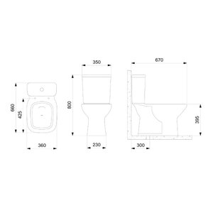 Kit Nexo Bacia com Caixa Acoplada Mais Assento Termofixo e Acessórios Branco - Roca Louças Roca Louç