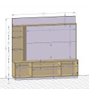 Ver imagem 4 de Home Aurora com Led até 65'' Prateleiras em Vidro Bechara