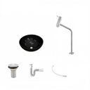 Ver imagem 2 de Kit Cuba R30 com Torneira Link 1062 Metal e Válvula 1 Polegada e Sifão Pvc e Flexível Compace