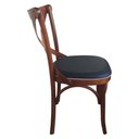 Ver imagem 3 de Cadeira Madeira P/ Sala Jantar Bistrô Gourmet Luxo Estofada