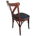Ver imagem 2 de Cadeira Madeira P/ Sala Jantar Bistrô Gourmet Luxo Estofada