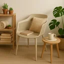 Ver mais imagens de Cadeira Montreal Marcela Estofada - Nude