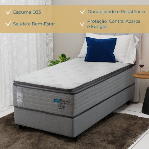 Conjunto Box Solteiro Mola Ensacada Probel Elegancy Springs (88x188x60cm)
