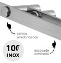 Ver imagem 3 de Porta Toalha Duplo para Banheiro Toalheiro Suporte Barra Grego Metal Escovado Patmos