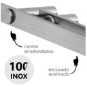 Ver imagem 3 de Porta Toalha Duplo para Banheiro Toalheiro Suporte Barra Grego Metal Escovado Patmos