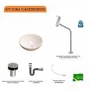 Ver imagem 3 de Kit Cuba R30 com Torneira Link 1062 Metal e Válvula Click 1 Polegada B e Sifão Cromado e Flexível Co