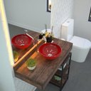 Ver imagem 1 de Kit Cuba R30 com Torneira Link 1062 Metal e Válvula Click 1 Polegada B e Sifão Cromado e Flexível Co